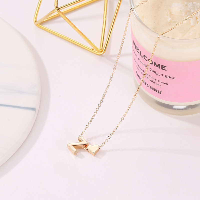 Fashion Personalized Letter Choker Necklaces for Women Gold Color Pendants Jewelry Gift Accessories