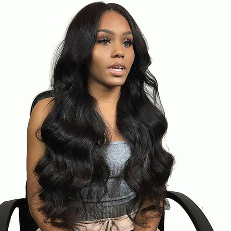 Female wig african black long curly hair Mid-point European and American fashion hoods wigs
