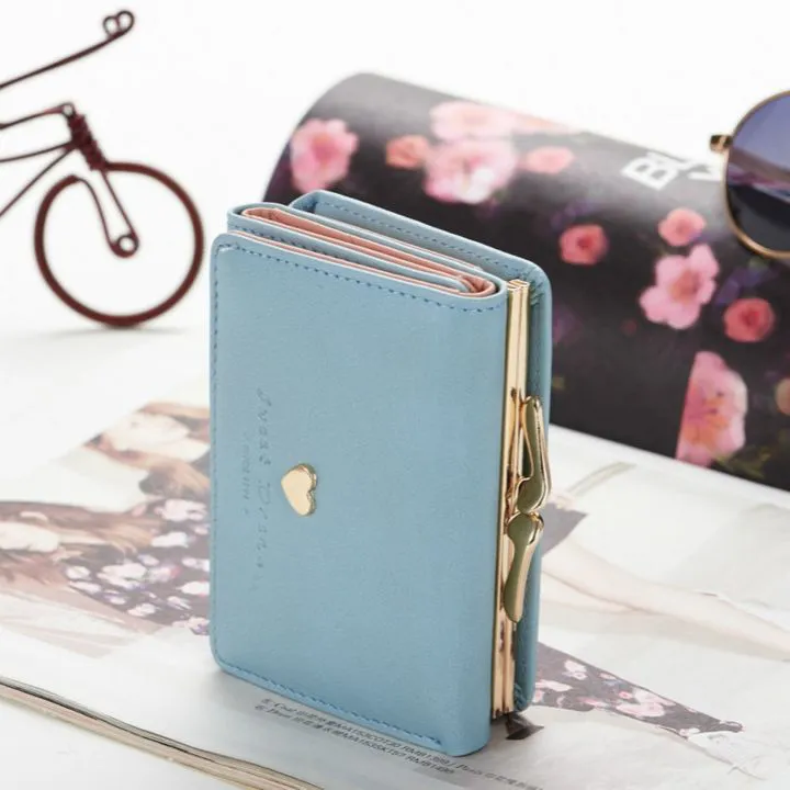 New Wallets For women Korean Buckle Large-capacity Soft Face Clutch Purses leather bag handbags