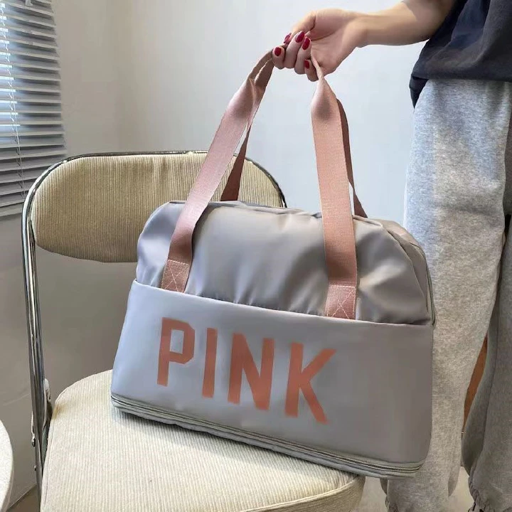Wet And Dry Separation Handbags Large Capacity Travel Bag Swimming Fitness Handbag Adjustable Pull Rod Men's And Women's Yoga Bag