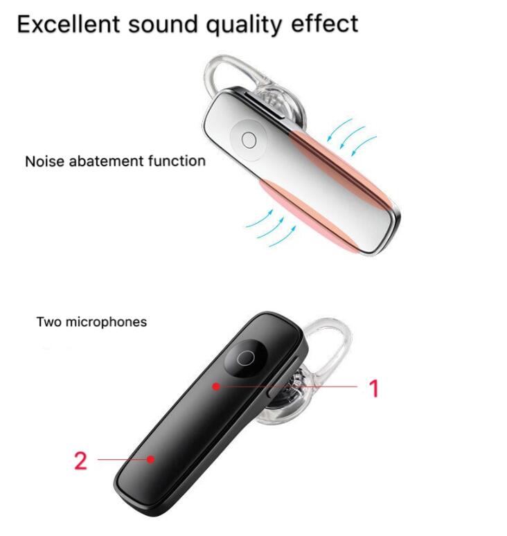 JC Bluetooth Earphones Wireless BT Earpiece V4.0 Wireless Handsfree Headset with Microphone 24 Hrs  for iphones samsung huawei