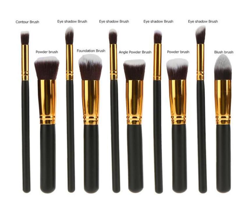 JC women extr large 10pcs brushes set Makeups bag kit Brushes Powder/EyeShadow Makeup brushes kit set Beauty Set