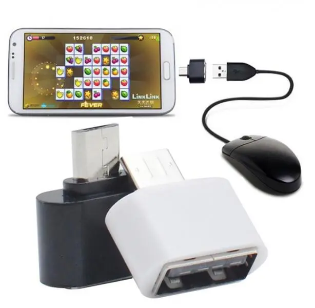 JC Mini USB OTG Adapter Android Micro USB / Type-C to USB Converter for phones PC computers