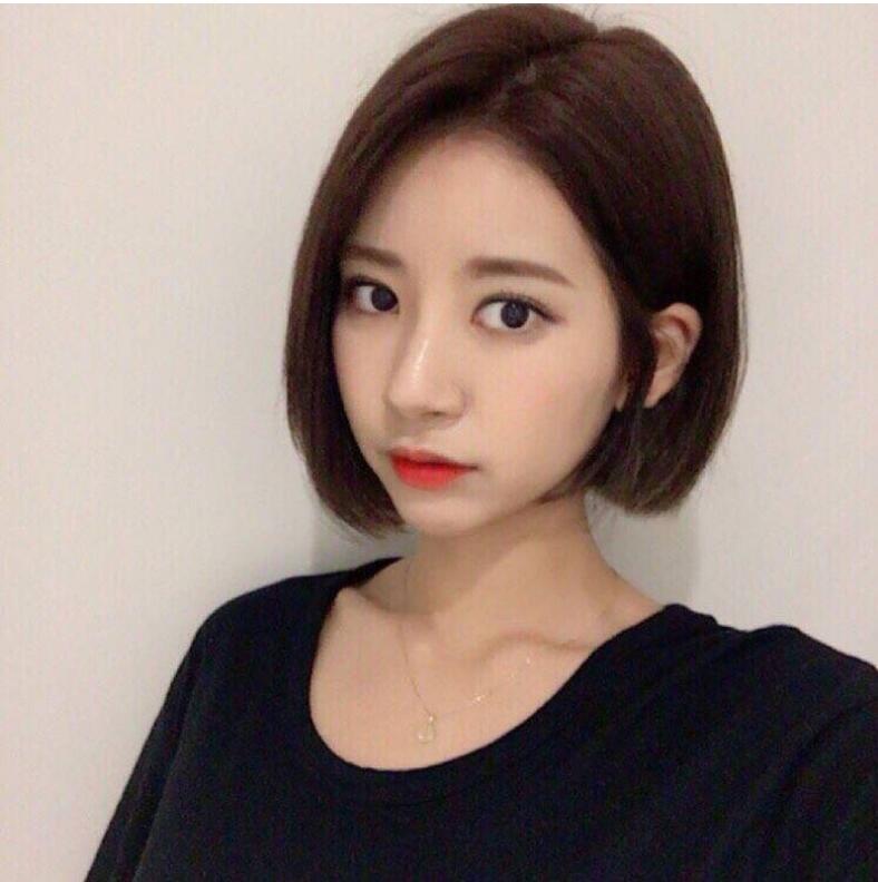 JC Fashion short Hair Wigs 13 inch gradient dark/light brown Synthetic wigs Beauty lace Hair net