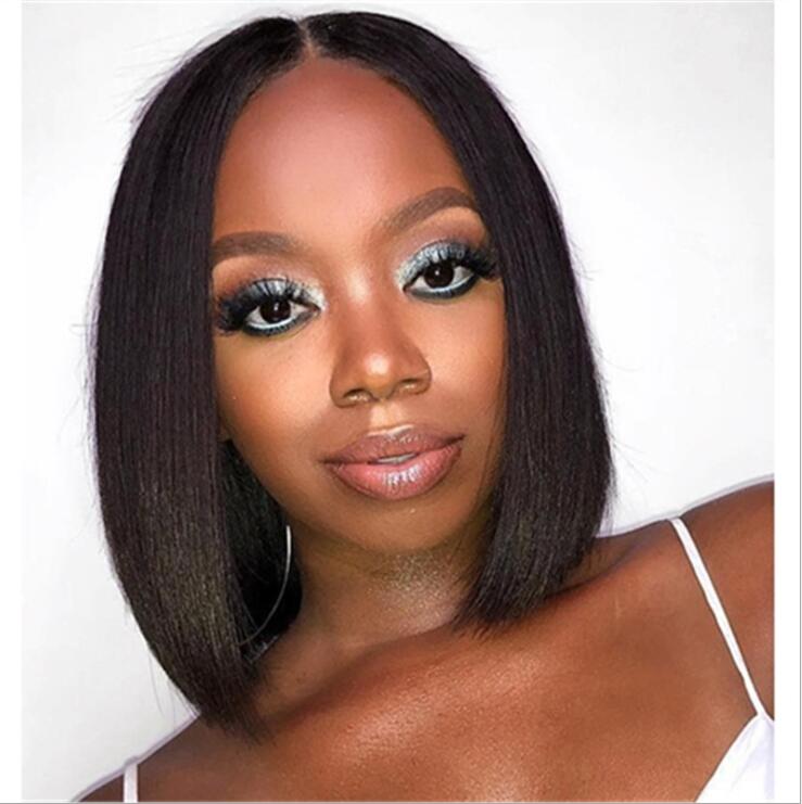 JC New Short Hair women Wigs Black Beauty Hair Straight hair net
