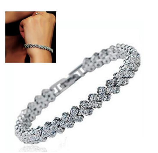 JC 2020 Women Roman classic Bracelet zircon crystal bracelet fashion jewelry jewellery full diamond