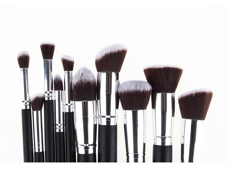 JC women extr large 10pcs brushes set Makeups bag kit Brushes Powder/EyeShadow Makeup brushes kit set Beauty Set