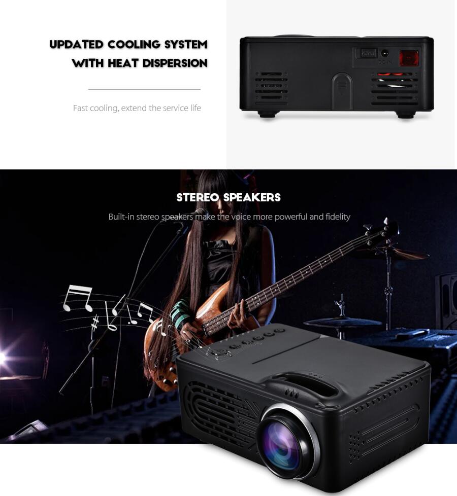 NEW Portable Mini Projectors Home Cinema Theater Office HD Multimedia LED Projector Support 1080P