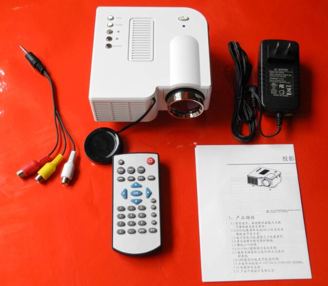New Portable Mini LED Projector UC28+ mobile projector home HD Movie TV Cinema Theater