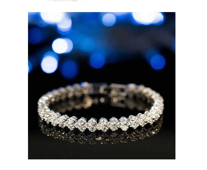 JC 2020 Women Roman classic Bracelet zircon crystal bracelet fashion jewelry jewellery full diamond