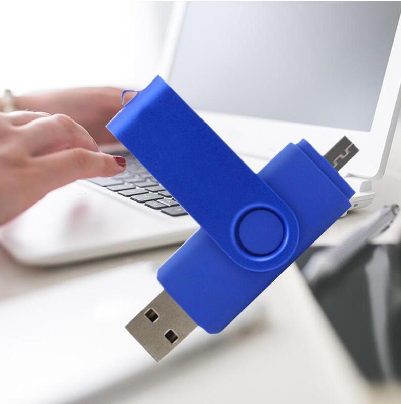 JC 2 in 1 Rotate OTG +USB flash disks pendrive Micro USB flash drive phones computer Android plug flashdisk disk