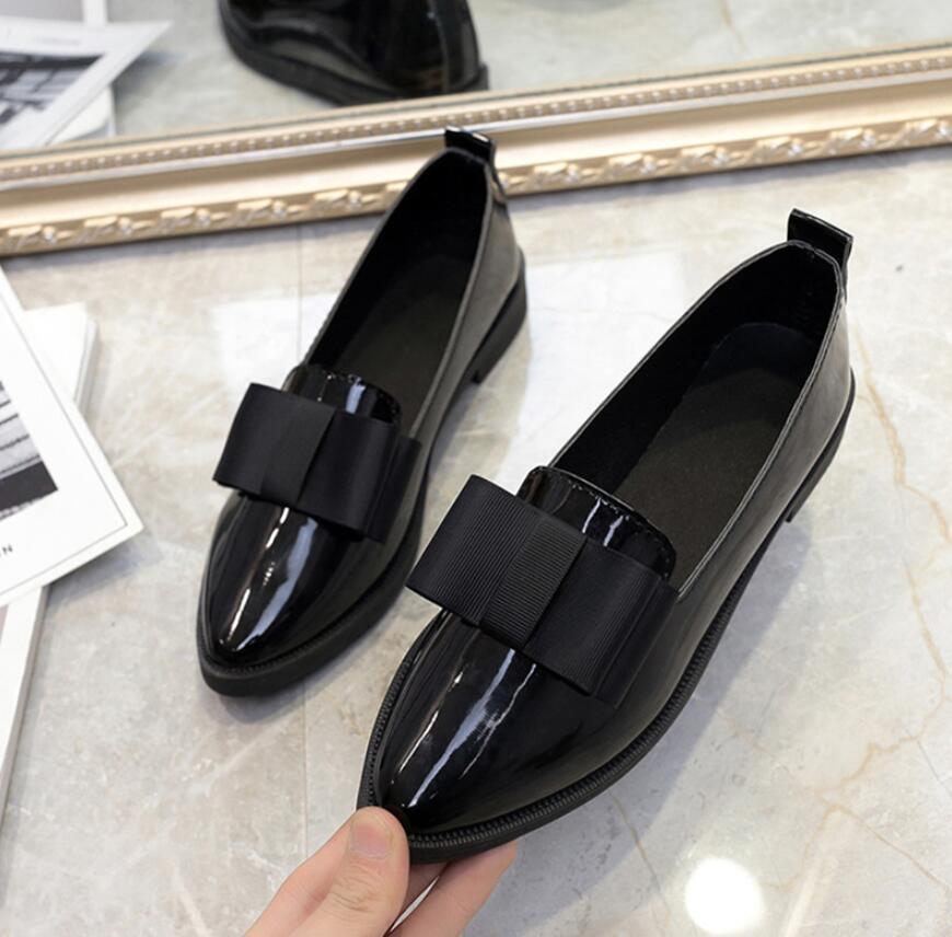 JC ladies flat women shoes patent leather shoes low heel women office casual shoes pumps fancy designer formal women light ladies