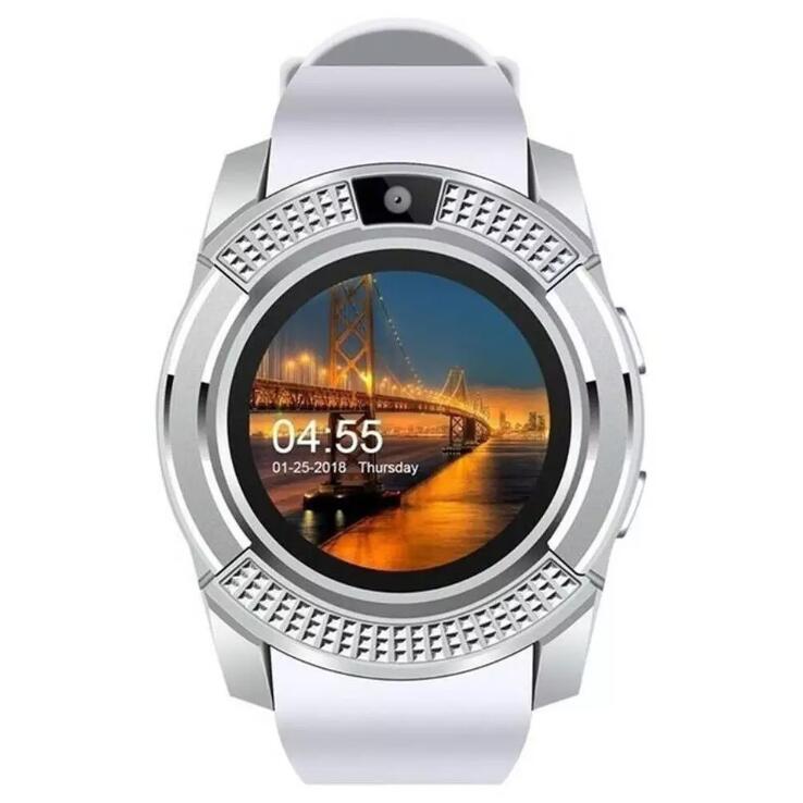 JC V8 Wearable Smartwatch Camera SIM/TF Bluetooth Smart Watch Men Multifunction Digital WristWatch