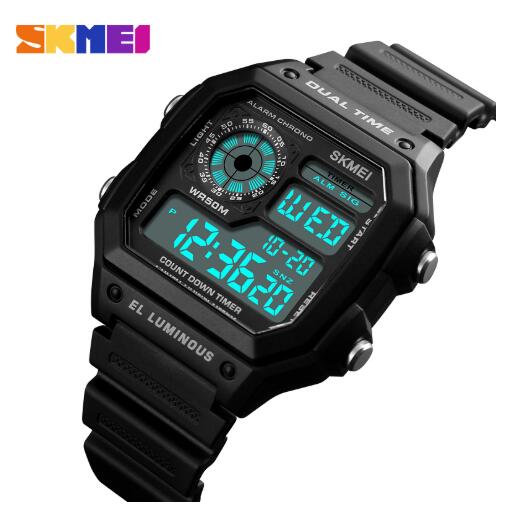 SKMEI 1299 men Smartwatches Top Brand LED smart Watches Men Military Sports LED wristwatch bracelet