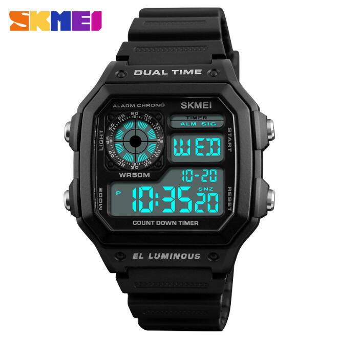 SKMEI 1299 men Smartwatches Top Brand LED smart Watches Men Military Sports LED wristwatch bracelet