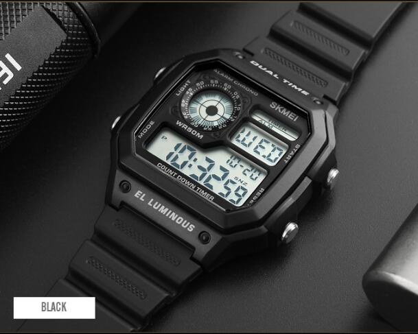 SKMEI 1299 men Smartwatches Top Brand LED smart Watches Men Military Sports LED wristwatch bracelet