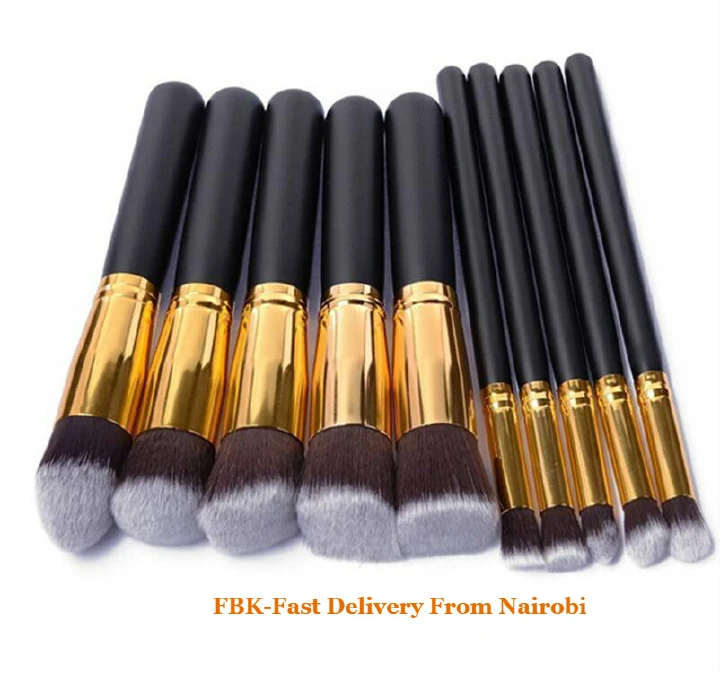 JC women extr large 10pcs brushes set Makeups bag kit Brushes Powder/EyeShadow Makeup brushes kit set Beauty Set