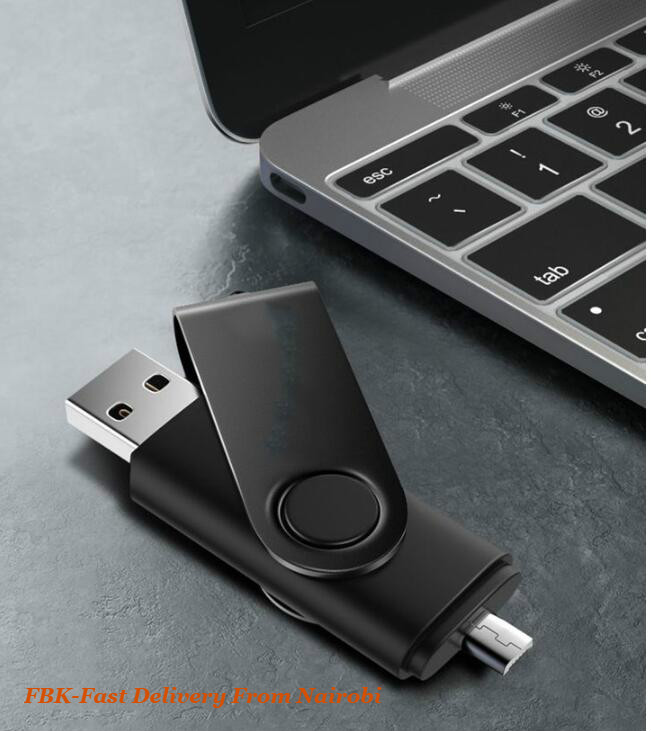 JC 2 in 1 Rotate flash disks OTG USB  flash disk pendrive USB flash drives phones Android plug memory stick  for phones computer Android plug 32G64G