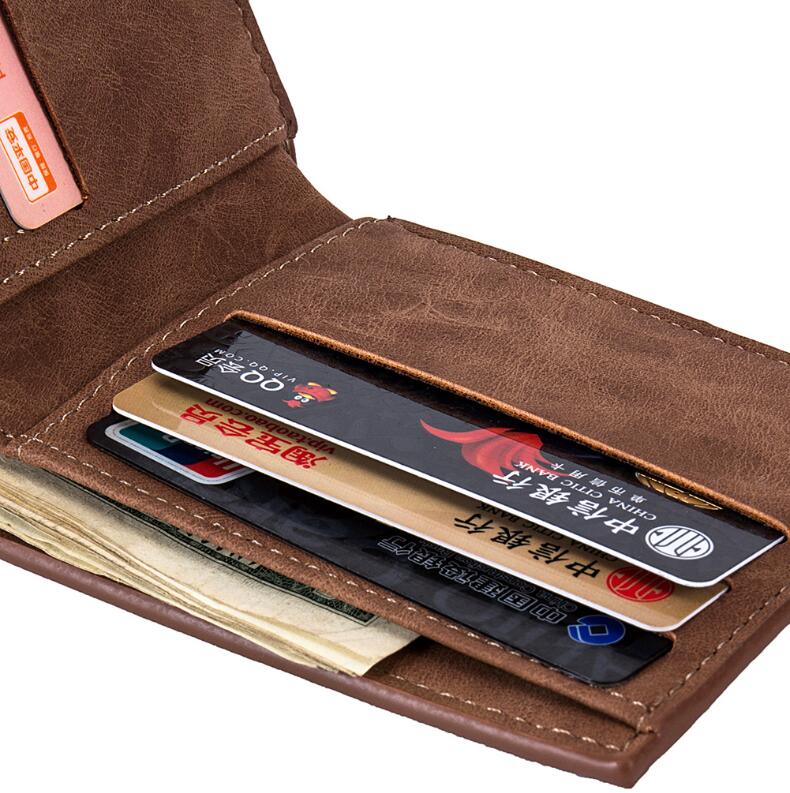 JC Wallets Men Wallets Simple Short Leather PU Wallet Business Casual Men women Wallet Bags men handbags