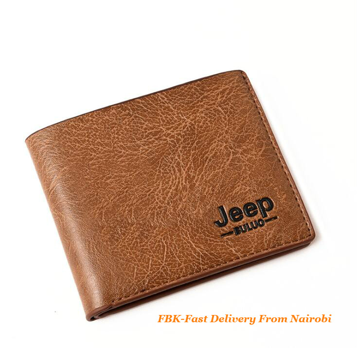 JC Men Wallets Pu Leather Jeep Wallet Classic Short Multi-card Purse Business Card Holders Light