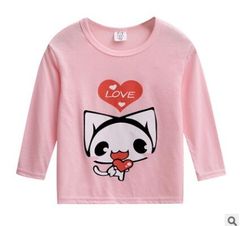 JC Baby Boys Clothes kids Tee Shirt Cartoon Short Sleeve T-Shirts Tops Kids dress wear Clothes Pink fox 90cm cotton
