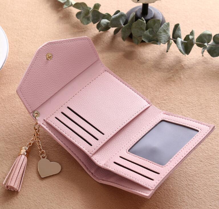 JC Short women wallets women multi-layer wallets lady purse and handbags PU handbag for women