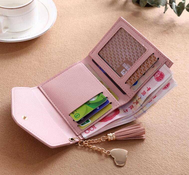 JC Short women wallets women multi-layer wallets lady purse and handbags PU handbag for women