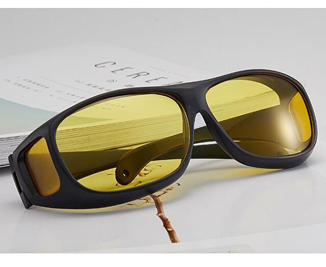 JC Men Sunglasses drivers Sun glasses HD Polarized Night Vision Wrap Around Glasses Anti Glare Lens