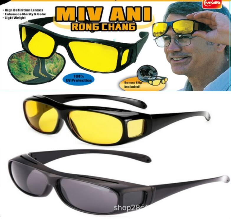 JC Men Sunglasses drivers Sun glasses HD Polarized Night Vision Wrap Around Glasses Anti Glare Lens