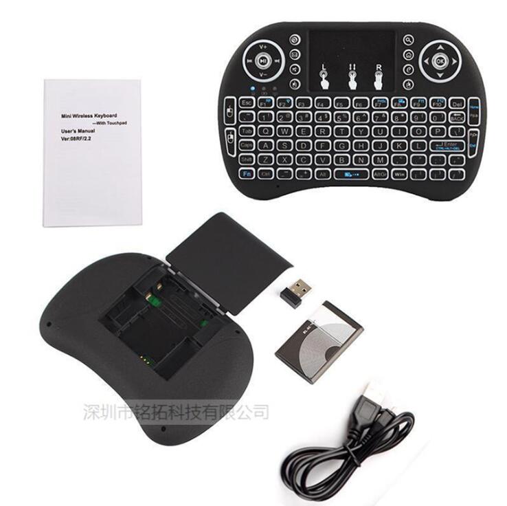 JC i8 USB Wireless Keyboards Touchpad Air Mouse bluetooth Play Game Remote Control For Smart TV Android TV BOX
