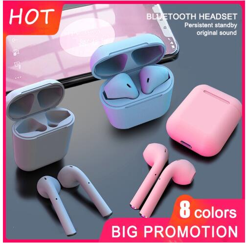 JC i12 TWS Macaronian wireless Bluetooth Earphone Wireless Popup earbuds in Ear earpods FOR  huawei xiaomi iphone