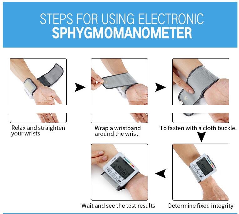 JC Digital Blood Pressure Monitor Sphygmomanometer Pulse Rate Heart Beat Rate Meter Health Care High-Quanlity digit bp monitor price electronic  machine household blood