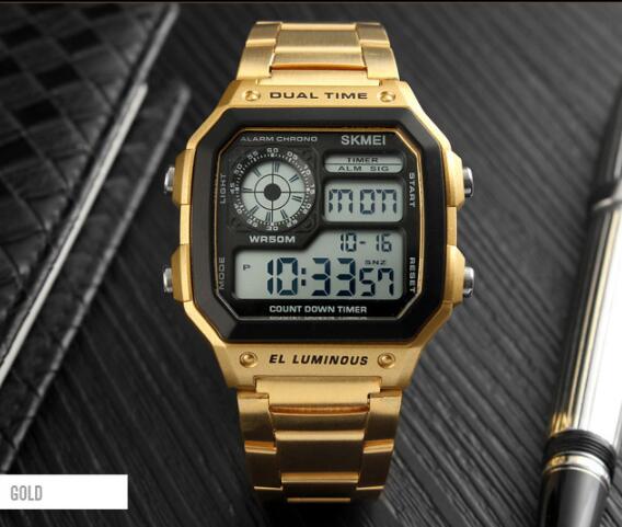 SKMEI 1335 men Smartwatches Top Brand LED smart Watches Men Military Sports LED wristwatch bracelet