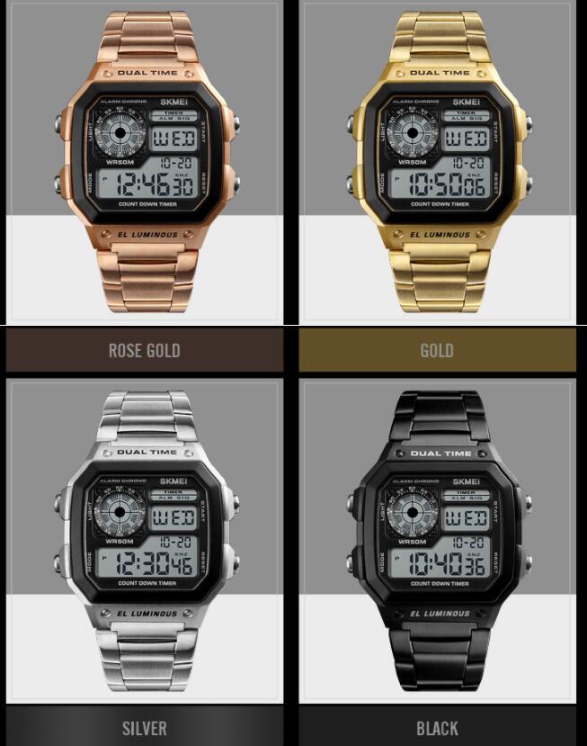 SKMEI 1335 men Smartwatches Top Brand LED smart Watches Men Military Sports LED wristwatch bracelet