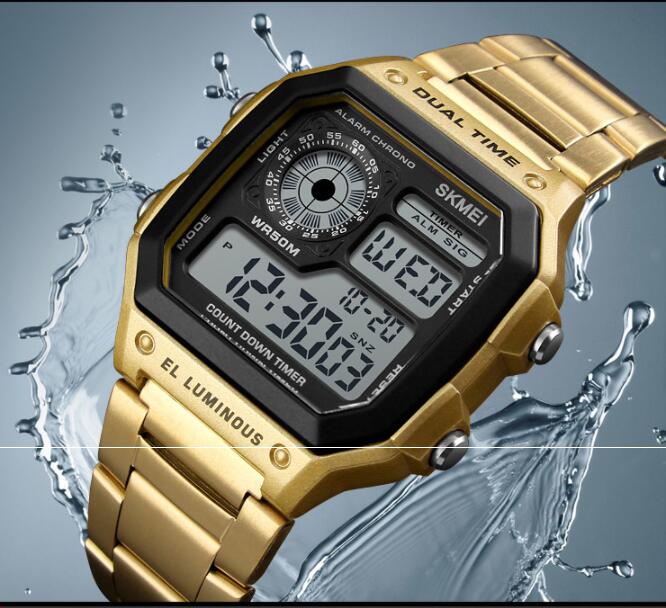 SKMEI 1335 men Smartwatches Top Brand LED smart Watches Men Military Sports LED wristwatch bracelet