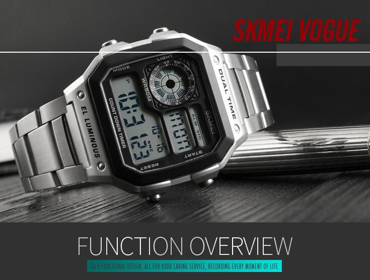 SKMEI 1335 men Smartwatches Top Brand LED smart Watches Men Military Sports LED wristwatch bracelet