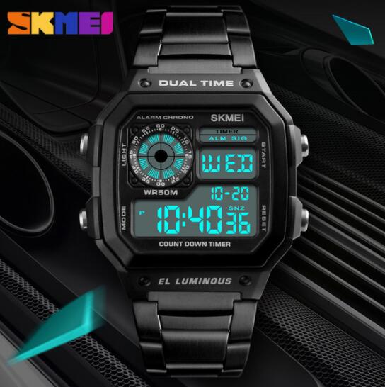 SKMEI 1335 men Smartwatches Top Brand LED smart Watches Men Military Sports LED wristwatch bracelet
