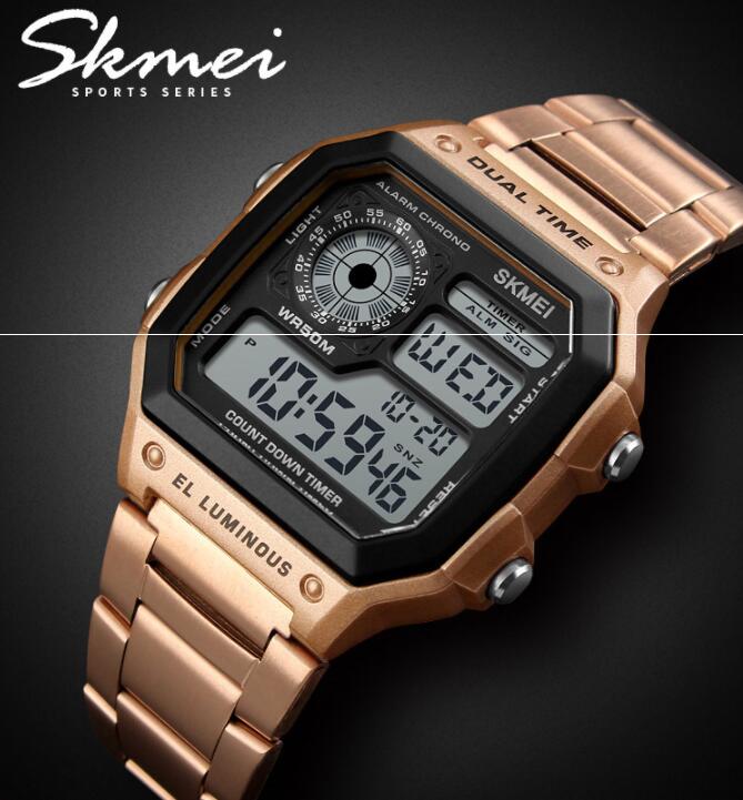 SKMEI 1335 men Smartwatches Top Brand LED smart Watches Men Military Sports LED wristwatch bracelet