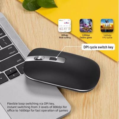 JC New Mouse Wireless Mouse RGB Rechargeable Mouse Computer Silent LED Backlit Mouse For PC