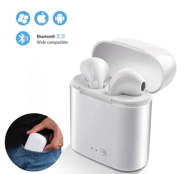 JC i7s Wireless Bluetooth earphone bluetooth earbuds Mini In-ear  bluetooth earpods Touch Control For smart Phones samsung huawei