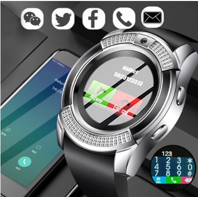 JC V8 Wearable Smartwatch Camera SIM/TF Bluetooth Smart Watch Men Multifunction Digital WristWatch