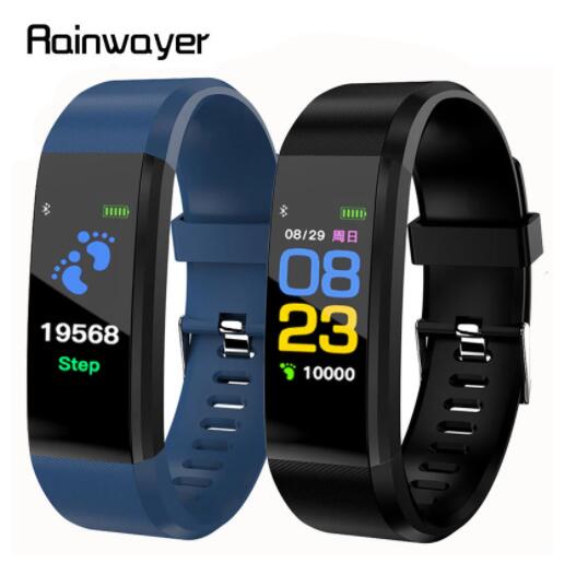 JC 115+ Bracelet Smart Watch Heart Rate SmartBand Fitness Tracker Smartwatch band Bluetooth Wristband