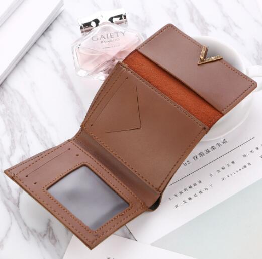 JC New Korean women PU Wallets purse women matte color matching small purse change bag card ladies bag