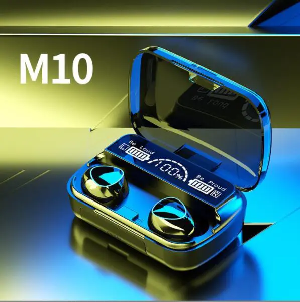 JC M10 wireless Bluetooth Earphone Bluetooth earpods Mini Original BT 5.1 9D HIFI Stereo TWS in ear Earbuds noise reduction long life for phones