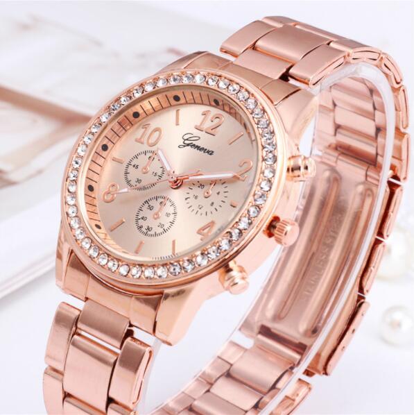 JC Geneva Women Watches For Lady Wrist Watch Ladies Watches Luxury Quartz Stainless Steel Band Casual Fashion