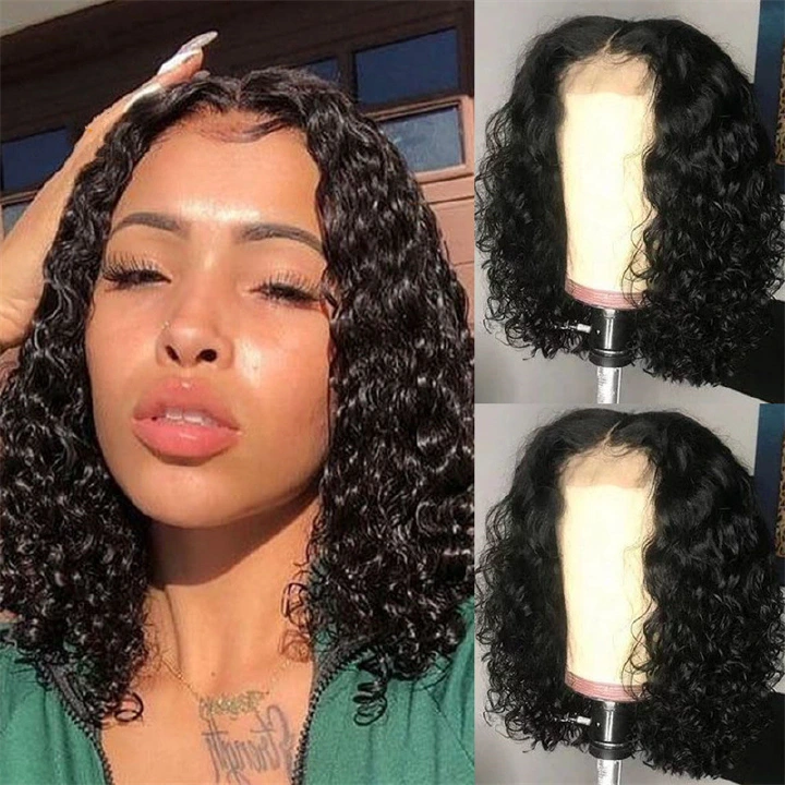 JC fashion Women wig headgear quick sell African small volume explosive head Wig Black Short fluffy fiber Headgear