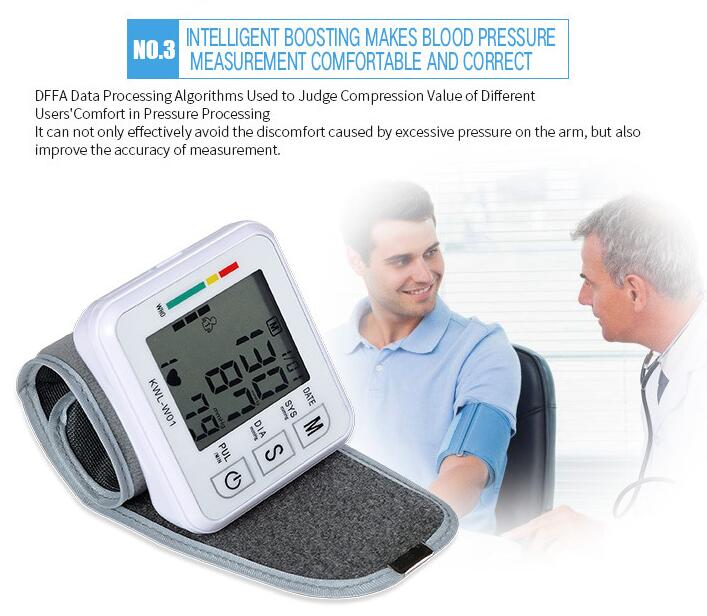 JC Digital Blood Pressure Monitor Sphygmomanometer Pulse Rate Heart Beat Rate Meter Health Care High-Quanlity digit bp monitor price electronic  machine household blood