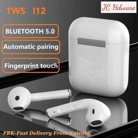 JC i12 TWS Wireless Bluetooth Earphone Wireless earbuds Mini In-ear earpods bluetooth Touch Control earphone Touch Key for smart  ios Android For iPhone Android phones