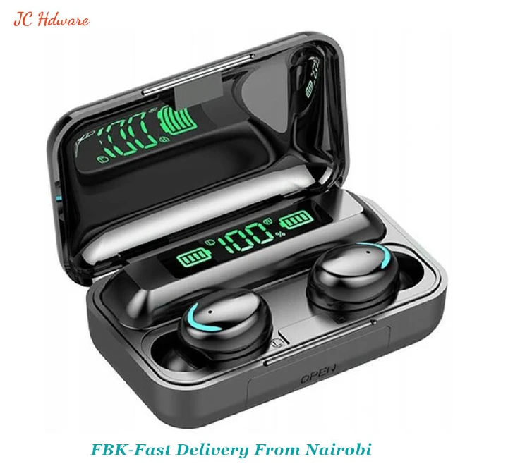 JC F9-5c Bluetooth Earphones Bluetooth Wireless Earphones hi-fi power display Subwoofer Earbuds for samsung huawei xiaomi phones