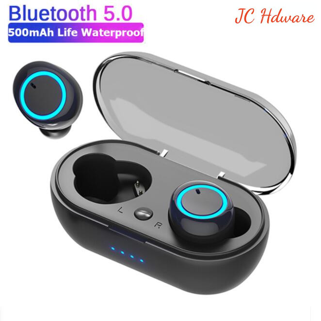 JC TWS Y50 Wireless Bluetooth earphone in Ear Earpods Noise Cancelling HIFI Stereo Sport Earbuds earphones